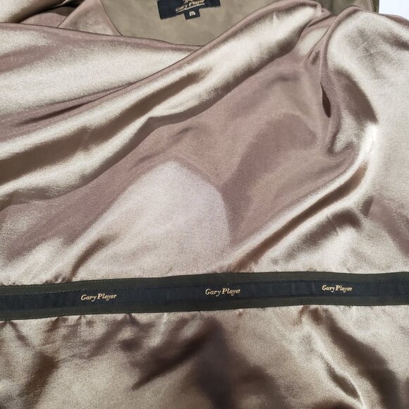 Gary Player Men's Light Brown Faux Suede Full Zip Golf Bomber Jacket Size 3XL - Picture 7 of 10